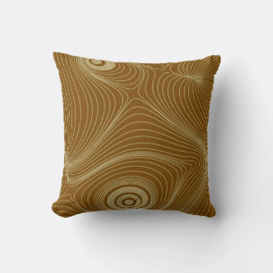 Moderne psychedelische topografische Line-Art-Wurf Kissen