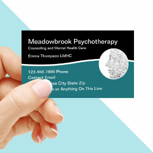 Moderne Psychotherapeutin Psychische Gesundheit Vi Visitenkarte
