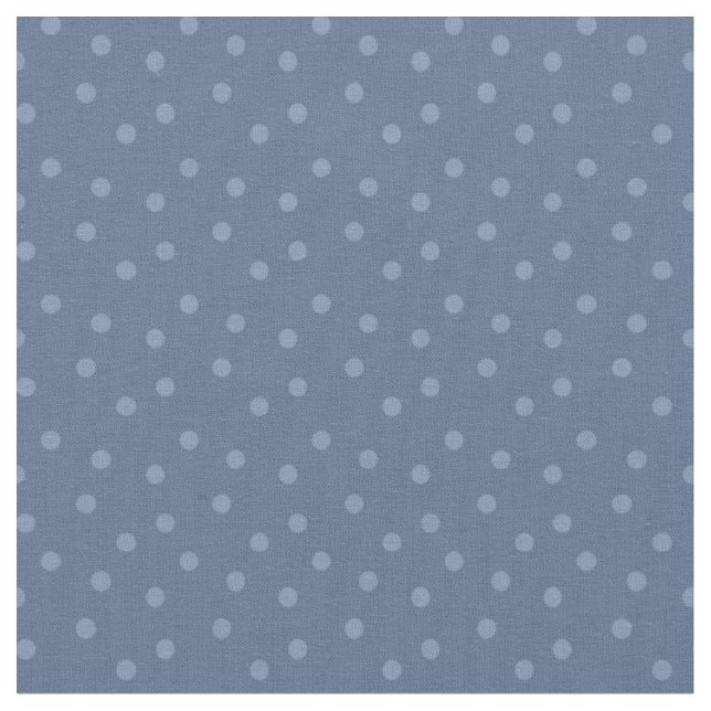Moderne Punkte auf Grau-Blau Stoff (Nahaufnahme)
