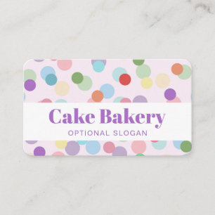 Moderne Punkte Bäcker Konditor Bäckerei Visitenkarte