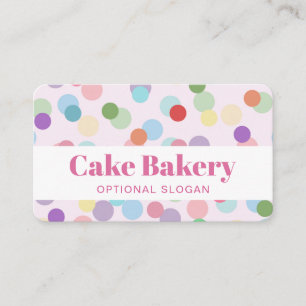 Moderne Punkte Bäcker Konditor Bäckerei Visitenkarte