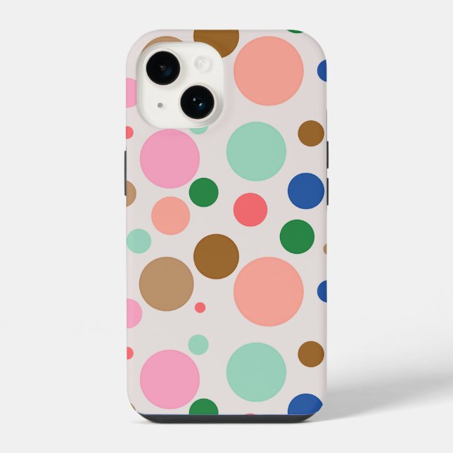 Moderne Punkte-Muster  iPhone Hülle (Rückseite)