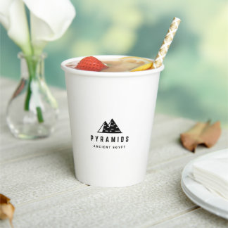 Moderne Pyramiden & ägyptische Hieroglyphen Tasse Pappbecher