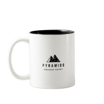 Moderne Pyramiden & ägyptische Hieroglyphen-Tasse