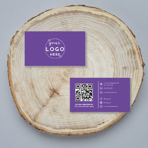 Moderne QR-Code benutzerdefiniertes Logo Social Me Visitenkarte