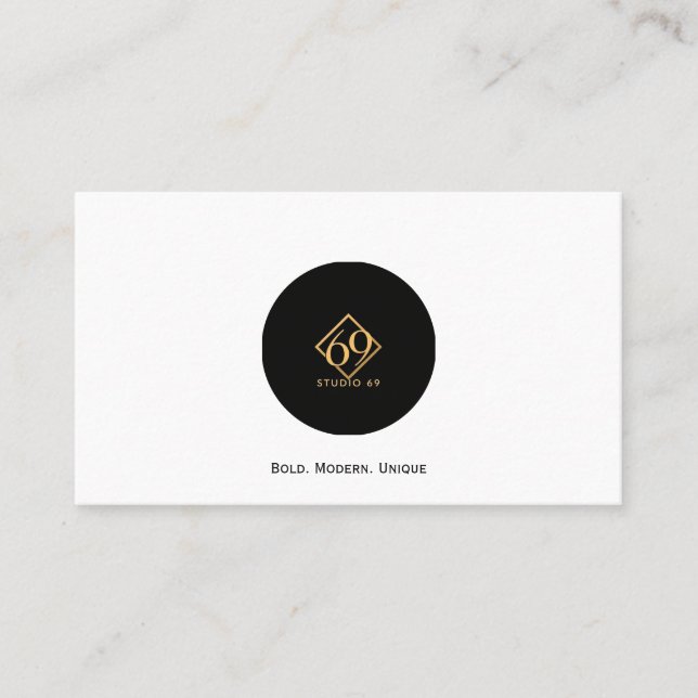 Moderne QR Code Business Card Visitenkarte (Vorderseite)