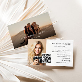 Moderne QR Code Business Card Visitenkarte