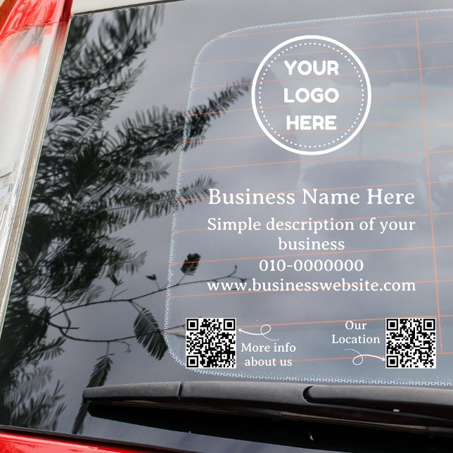 Moderne QR Code Business fördern Auto oder Fensteraufkleber (Von Creator hochgeladen)