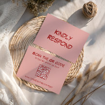Moderne QR-Code-Hochzeit