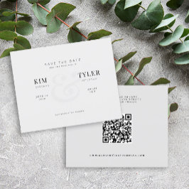 Moderne QR CODE Hochzeit sparen das Datum