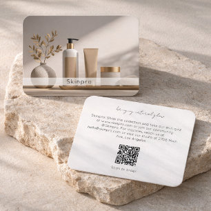 Moderne QR-Code-Produkte der Pflegemarke Visitenkarte