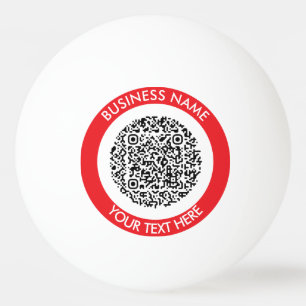 Moderne QR Code Scan minimal einfach Tischtennisball