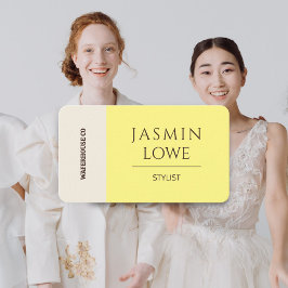 Moderne QR Code Social Media Verbinden wir Gelb Visitenkarte