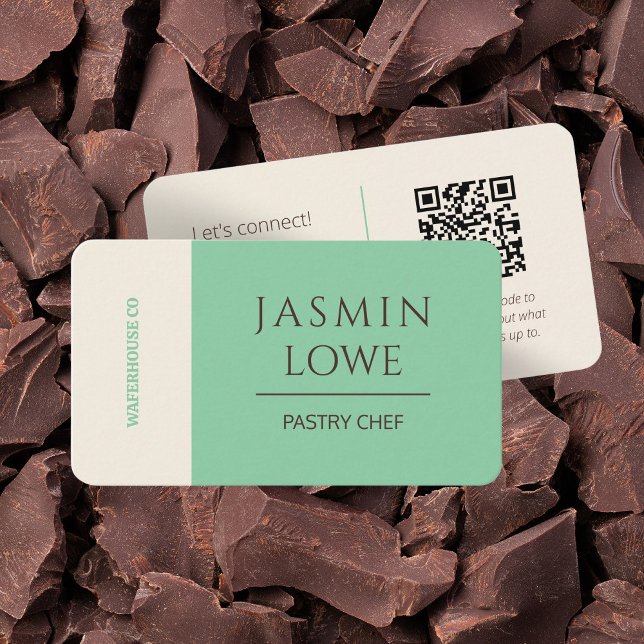 Moderne QR Code Social Media Verbinden wir Green Visitenkarte (Von Creator hochgeladen)