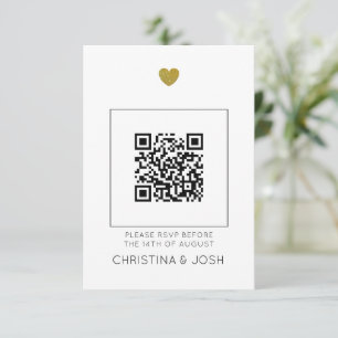 Moderne QR Code UAWG Online-Hochzeitseinladung