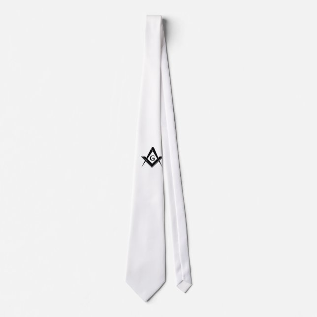 Moderne Quadrat-und Kompass-Krawatte Krawatte (Vorderseite)