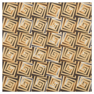 Moderne Quadrate aus dem Mittelalter - braun, viel Stoff
