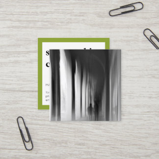 Moderne quadratische Fotografie Minimalistisch Sch Visitenkarte