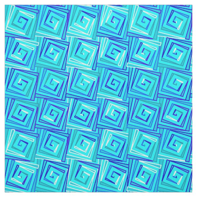 Moderne quadratische Spiralen der Mitte des Stoff (Muster)