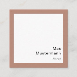Moderne Quadratische Visitenkarte