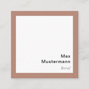 Moderne Quadratische Visitenkarte