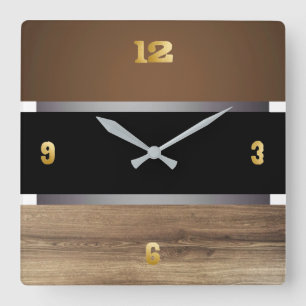 Moderne quadratische Wanduhr