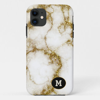 Moderne Quarter & Gold Stone Crystal Personalize Case-Mate iPhone Hülle