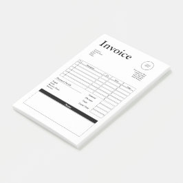 Moderne Quittung für Kleinunternehmen Post-it Klebezettel