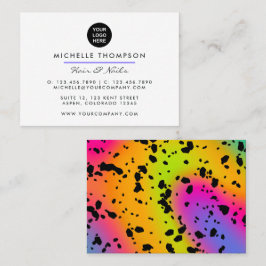 Moderne Rainbow Business Card Visitenkarte
