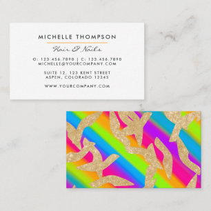 Moderne Rainbow Business Card Visitenkarte
