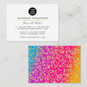 Moderne Rainbow Business Card Visitenkarte
