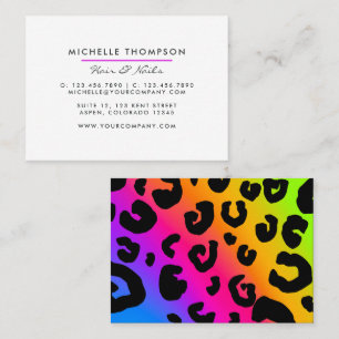 Moderne Rainbow Business Card Visitenkarte