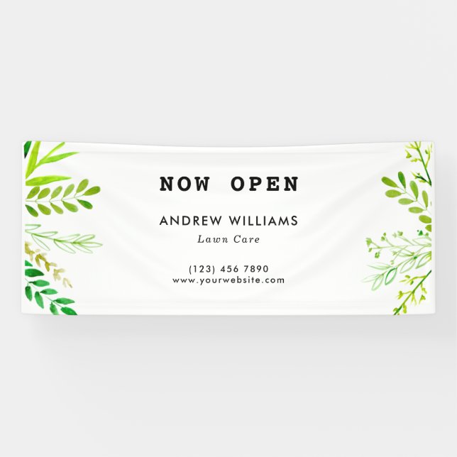 Moderne Rasenpflege Landschaften Banner (Horizontal)