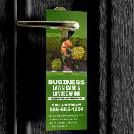 Moderne Rasenpflege und Landschaftsschutz Türanhänger