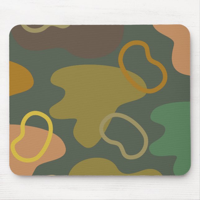Moderne, rauchfreie Palette Einfach grün Mousepad (Vorne)