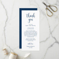 Moderne Räumlichkeiten Vielen Dank, Navy Blue Card