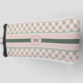 Moderne Raute Muster Mit Monogramm Golf Headcover
