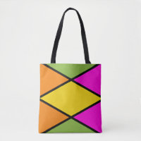 Moderne Raute Muster Tote Tasche