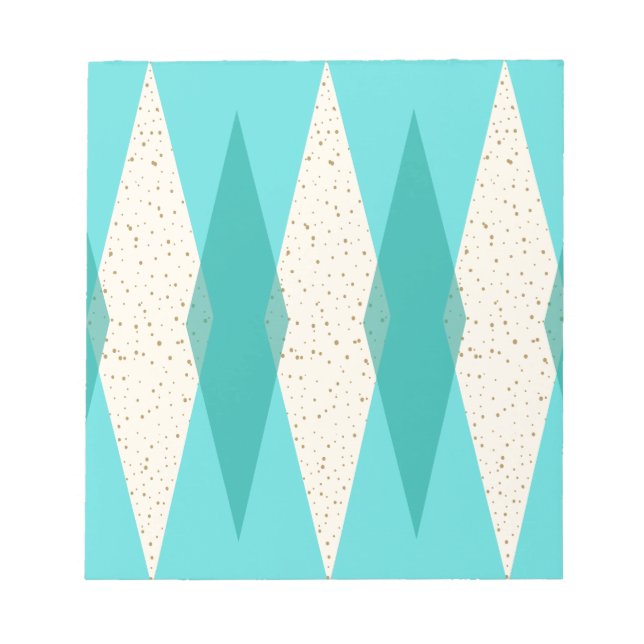 Moderne Raute - Notepad Notizblock (Vorderseite)