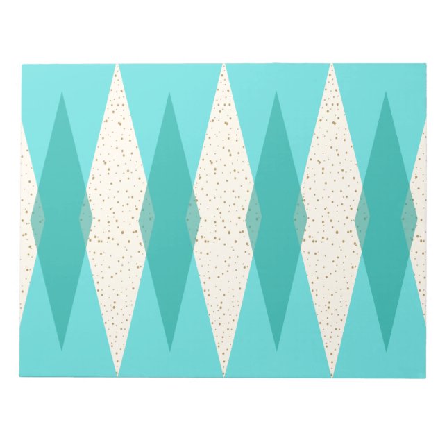 Moderne Raute - Notepad Notizblock (Vorderseite)