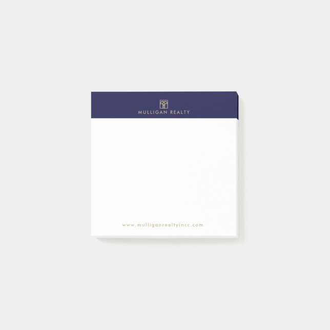 Moderne Real Anwesen Agent Post It Sticky Notes Post-it Klebezettel (Vorderseite)