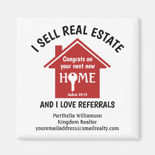 Moderne Realtor ich verkaufe Real ANWESEN Magnet