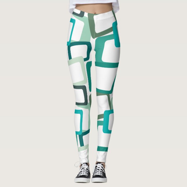 Moderne Rechtecke aus dem Mittelalter Leggings (Vorderseite)