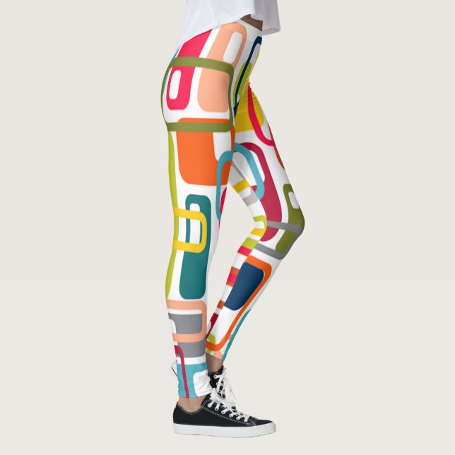 Moderne Rechtecke des Mitteljahrs Leggings (Rechts)