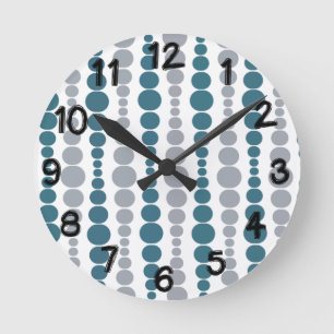 Moderne Rechtecke  Runde Wanduhr