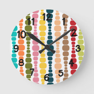 Moderne Rechtecke Runde Wanduhr