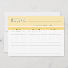 MODERNE RECIPE CARD niedlicher Veranstalter minima Dankeskarte