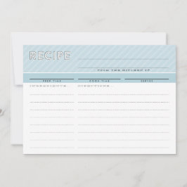 MODERNE RECIPE CARD niedlicher Veranstalter minima Dankeskarte