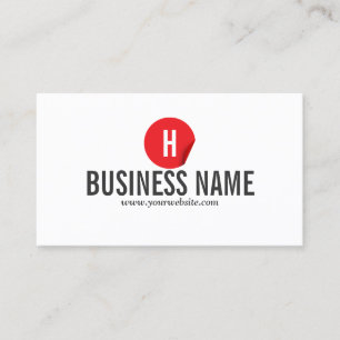 Moderne Red Dot Driver Business Card Visitenkarte
