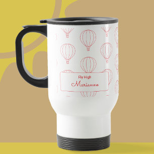 Moderne Red Hot Air Balloon Tasse